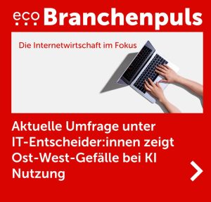 eco Branchenpuls: Ost-West-Gefälle bei KI Nutzung – unklare Rechtslage und Sicherheitsbedenken sind größte Hürden für Unternehmen 4